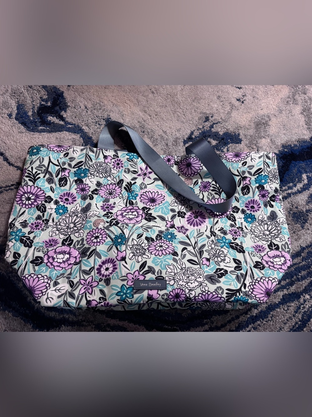 Vera Bradley Lighten Up Penelope’s Garden Print Large Family Tote Bag